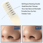 Portable Manual Nose Hair Trimmer Washable for Men and Women Waterproof Double Head Nose Hair Removal - Image 3