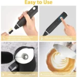 2 In 1 Rechargeable Coffee Beater and Egg Mixer and Milk Frother - Image 6